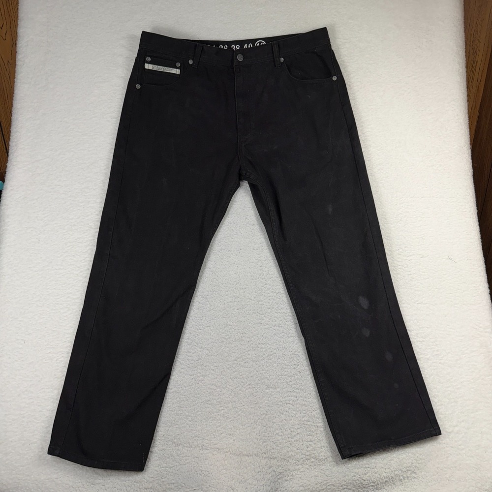 Vintage 90's Akademiks Black Pocket Jeans 42 (Fits 40x29) Akdmks Society Skate